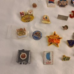 Lot Of 25+ Vintage & Recent Pins Pin-backs 1996 Olympics Sports Vegas And More