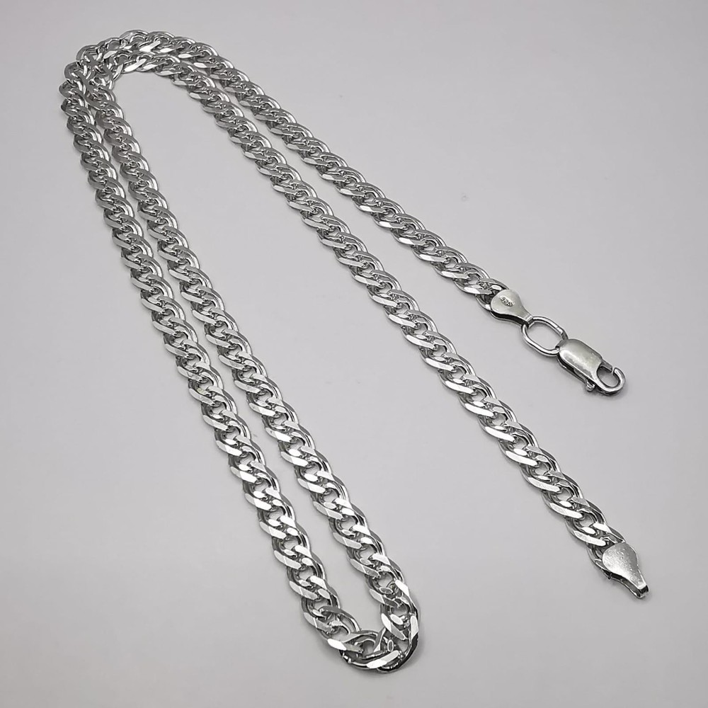 Vintage 9.65″ Sterling Silver 925 Chain Signed 25.03g 0.6cm Width Collectible