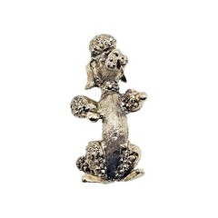 VTG Gerry’s Gold Tone Figural Poodle Dog Brooch Pin