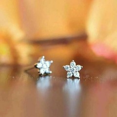 2 CT Round Cut Simulated Diamond Solitaire Stud Earrings 14k White Gold Plated