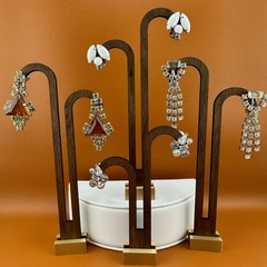 Vintage Rhinestone Earrings Lot Art Deco Style Dangle Climber Some Signed