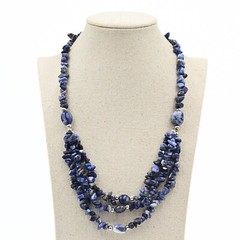 HSN TV Lapis Lazuli Triple Strand NOS w/ Tags JTV Necklace
