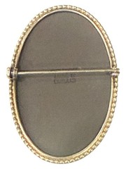 Vintage Wedgewood Goddess Cameo Sterling Silver Brooch In Original Box