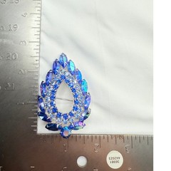 Vintage 1964 Sarah Coventry Blue Lagoon Brooch by D&E Juliana Book Piece