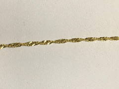 LAST ONE*RARE-ANT.EGYPT REVIVAL GOLD AURORA CZECH GLASS FISH TRIANGLE NECKLACE.g