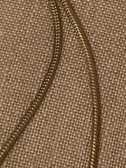 Vintage Sliding Bar Pendant Gold Tone Chain Necklace Mid Century Modern 17.25 in