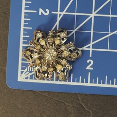 Vintage Lot Brooch Pin Convertible Pendant Rhinestone Snowflake Starburst Bundle