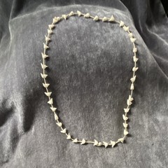 Ivory Color Bird Beaded Necklace Fashion Nature Theme Unisex Adults