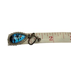 Sterling Silver Blue Morpho Butterfly Wing Earrings & Reversible Necklace Vtg