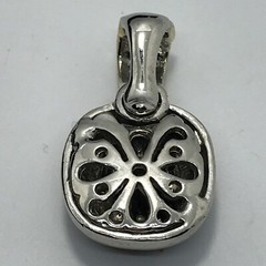 Vintage Twisted Cable Renaissance 2-Tone Black Onyx Cubic Zirconia Pendant