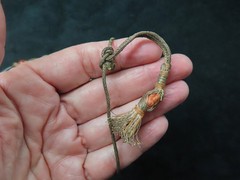 Vintage Gorgeous Natural Stone Bead Necklace w/Adjustable Cord