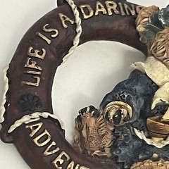 3 Vintage Resin Bear Pins Boyd’s Bears Mom Lifesaver Adventure Thanksgiving