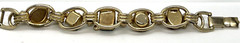 Bold Juliana D&E Bracelet ~ Huge Rhinestones, Flanked by Pearls & Tiny Diamonds