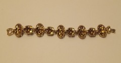 Celebrity Signed Vintage Rhinestone Pendant Necklace and Bracelet