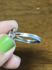 vintage sterling silver citrine ring size 8.75