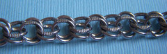 Vintage Elco 7 1/4″ double link box clasp sterling charm bracelet