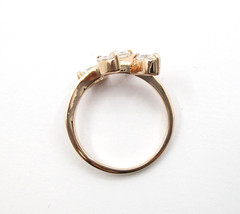 0.48CTW Marquise Shape Diamond Leaf Design Ring 14 Karat Rose Gold Size 6.5
