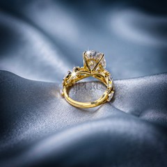 Oval and Marquise Moissanite Engagement Ring 925 Sterling Silver Bridal Promise