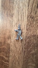 Vintage 925 Sterling Silver Bowler Charm – Moving Bowling Man Figure – 3D…