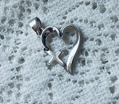 VINTAGE Religious Pendants Lot of 3 Cross Charms 1940-70 Christian Heart Medal