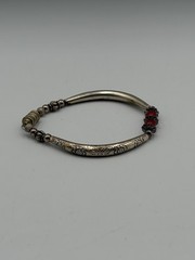 Y2K Red & Silver Bangle Braclet