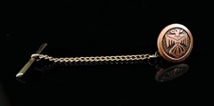 Vintage Solid Copper Lot Including 7″ Cuban Link Bracelet, Spoon Ring & Tie Tack