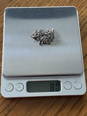Vintage LGB Balfour Sterling Silver Curb Link Chain Bracelet 7 Inches 8 Grams