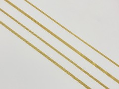 18K Yellow Gold Solid Bismark Chain Necklace 4.7mm 6mm 8mm Women Men 18″-24″