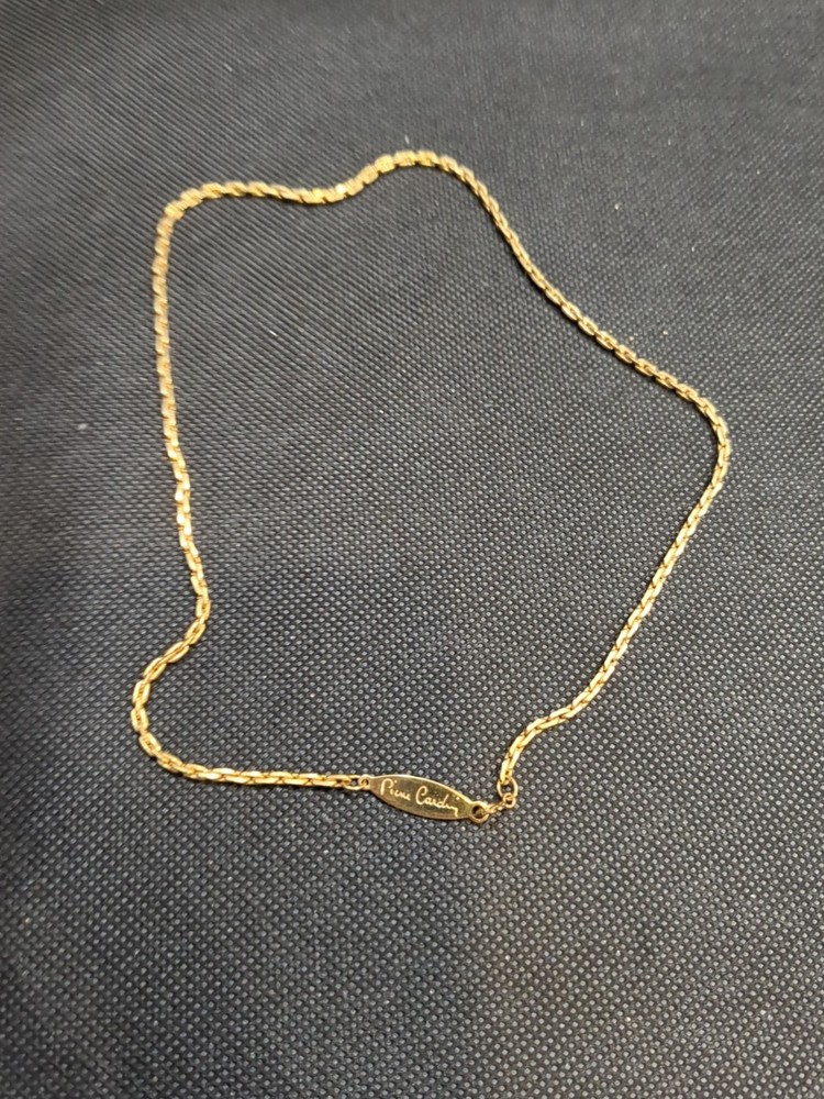 Vintage Pierre Cardin Necklace 12 Karat Gold Filled 16-In Chain