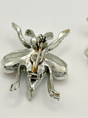 Jewelry Vintage Silver Tone Brooch Bee Pins Set of Two