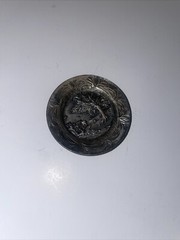 Vintage Signed Pendant – TORINO Pewter “Spring” Round Mini Plate