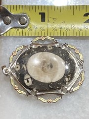 Vintage JJJ sterling Turritella Fossil Pendant