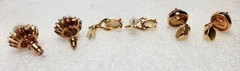 Vintage Costume Jewelry Lot Gold Tone Rhinestone Pearl Earrings Necklaces