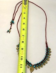 Statement Necklace Handmade Paulina Barcelona OOAK Boho Ethnic Adjustable Spain
