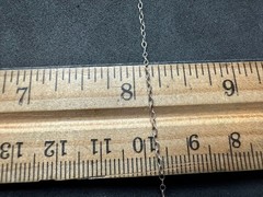 0.68g Vintage Sterling Silver 925 Oval Link Chain Necklace 18 in M