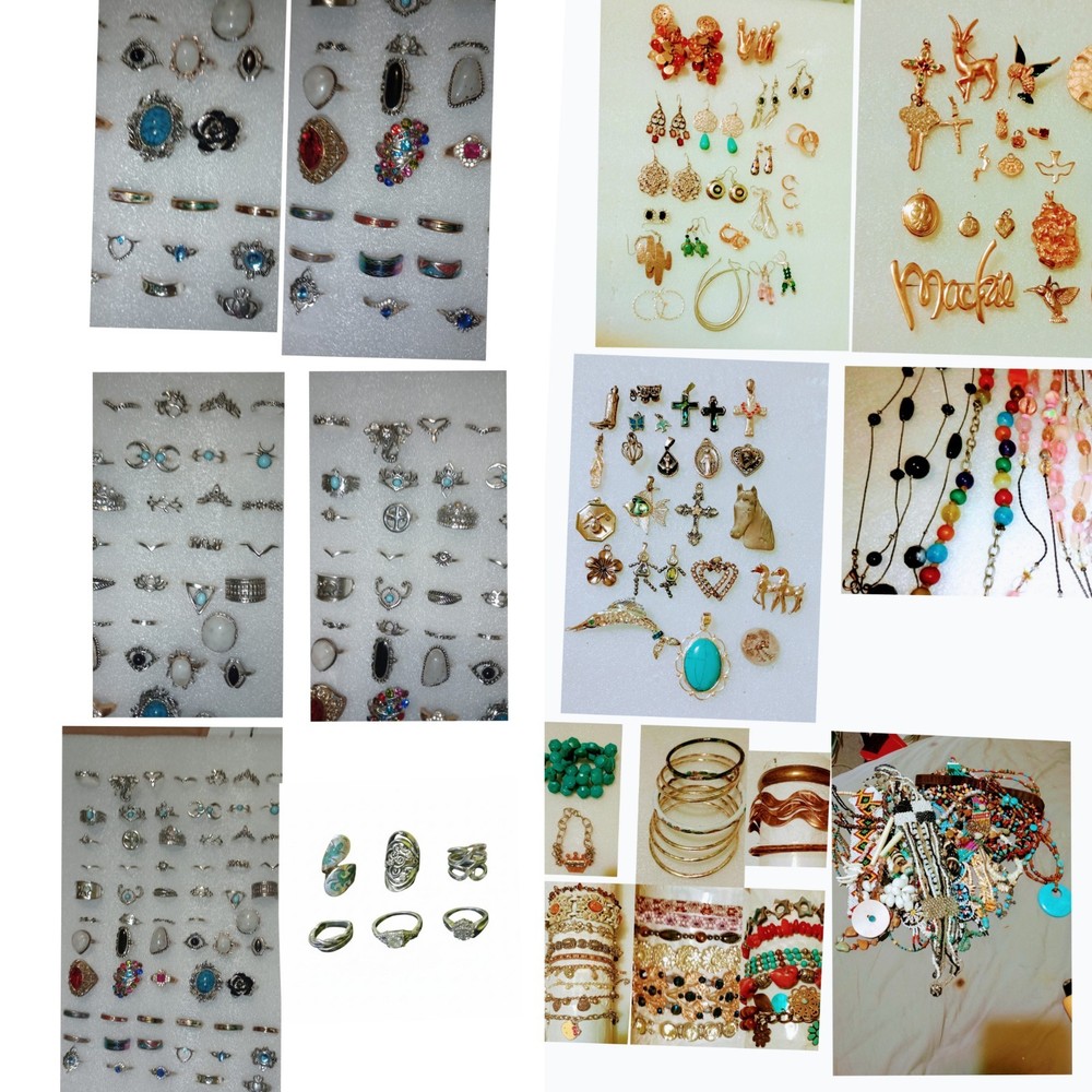 LARGE LOT VINTAGE & MODERN Jewelry Signed/Unsigned Mixed OVER 5 LBS