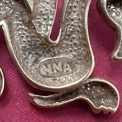 Dragon Brooch Pin Signed MMA Vintage NY Metropolitan Museum of Art Gold Plated