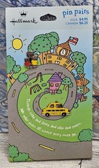 Vtg Hallmark Pin Pairs Mom’s Taxi And School Children Push Pins NWT New On Card