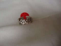 VINTAGE 1970-80s “LOVE” WEAVED RING STERLING SILVER STAMPED 925 SZ 7