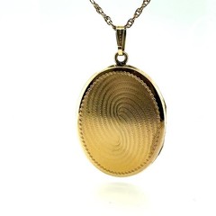 24 Inch 12K Gold Filled Picture Locket Necklace