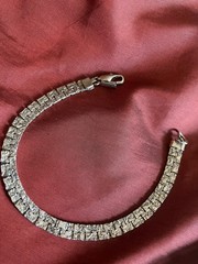 Vintage Silver Plated Nugget Style Bracelet