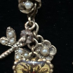 John wind RARE ONE OF A KIND maximal art rose earrings