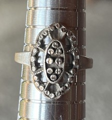 925 Vintage Sterling Silver Art Deco Rings 5.8 Grams Total Weight JP Monogram