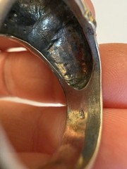 Sterling Silver Domed Ring Statement Ribbed Cocktail Band