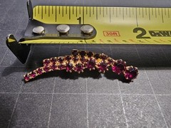 Multiple Stone Red Gemstone Brooch