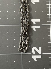 Vintage Edlee Scorpio Astrology Zodiac Rock Pendant Necklace Long Silver Tone
