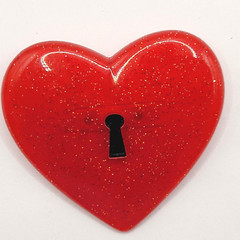 10 Heart Brooch Pins Various Materials Vintage 1980s to 1990s Colorful Whimsical