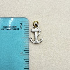 Vintage Sterling Silver Small Anchor Dangle Charm Travel Adventure Accessory