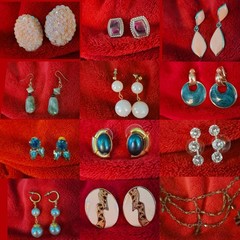vintage costume jewelry large lot all wearable