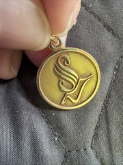 1968 Vintage 10k 1/10 Gold Fill AWTAR SAV Charm Pendant